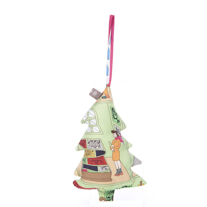 Hermes Silk Petit H Tree Ornament Charm 1 of 4
