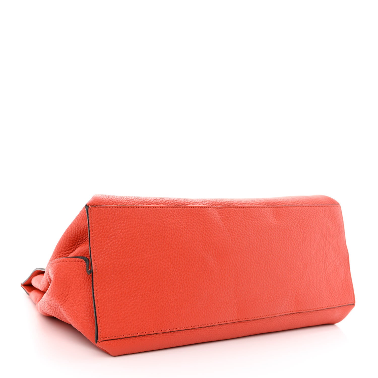 Gucci Cellarius Calfskin Large Bamboo Daily Top Handle Bag New Dark Orange 4 of 11