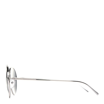 Prada Round Sunglasses SPR 56N Silver 3 of 8