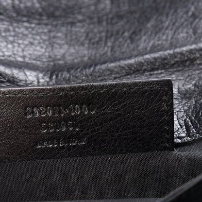 Balenciaga Agneau Giant 12 Rose Gold Hardware Envelope Clutch Black 9 of 12