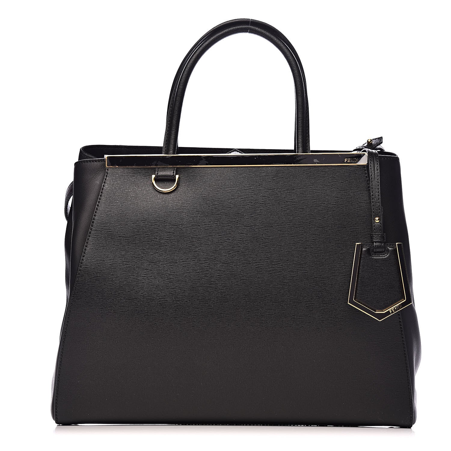 Fendi Vitello Elite Regular 2Jours Tote Black 1 of 13