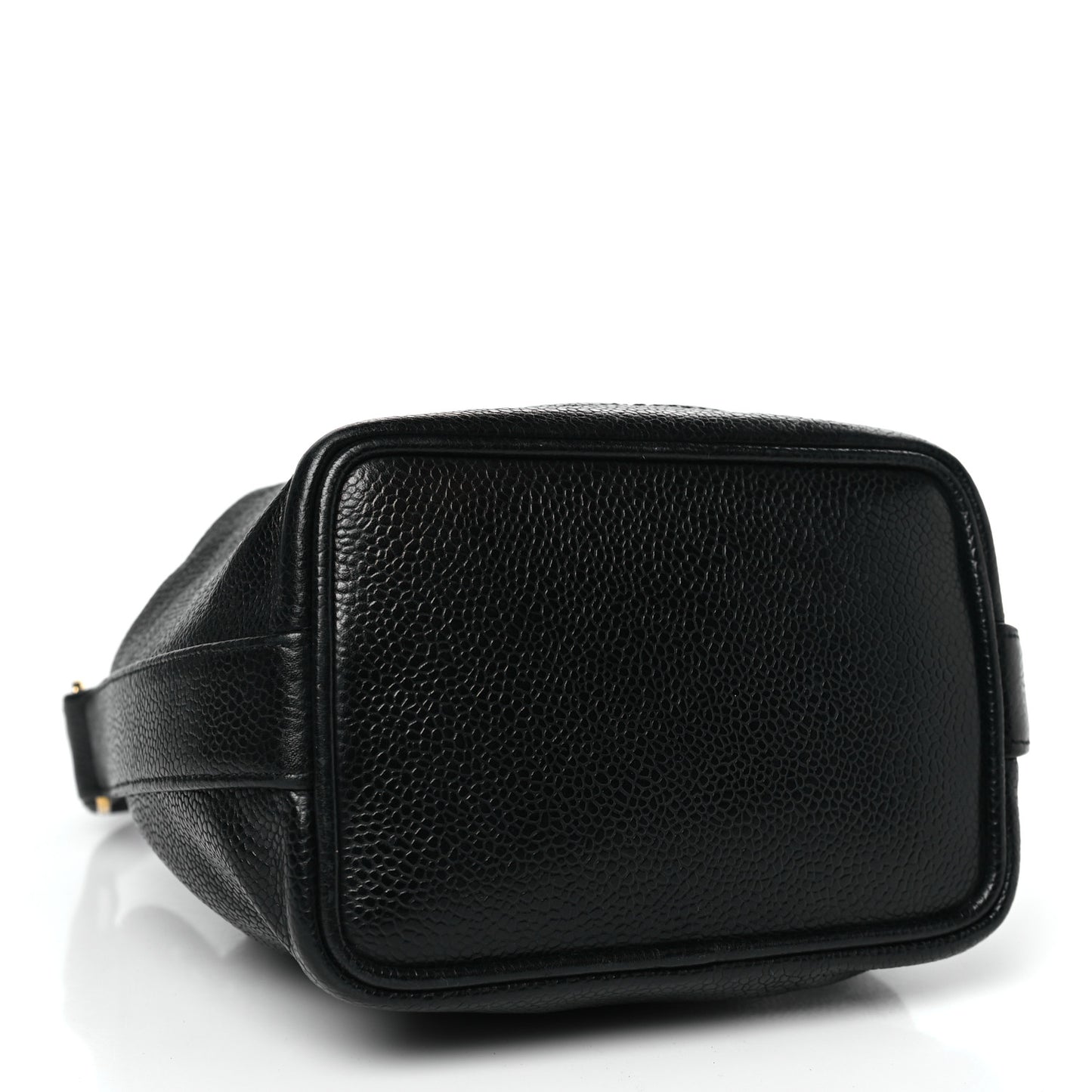 Caviar CC Chain Mini Drawstring Bag Black