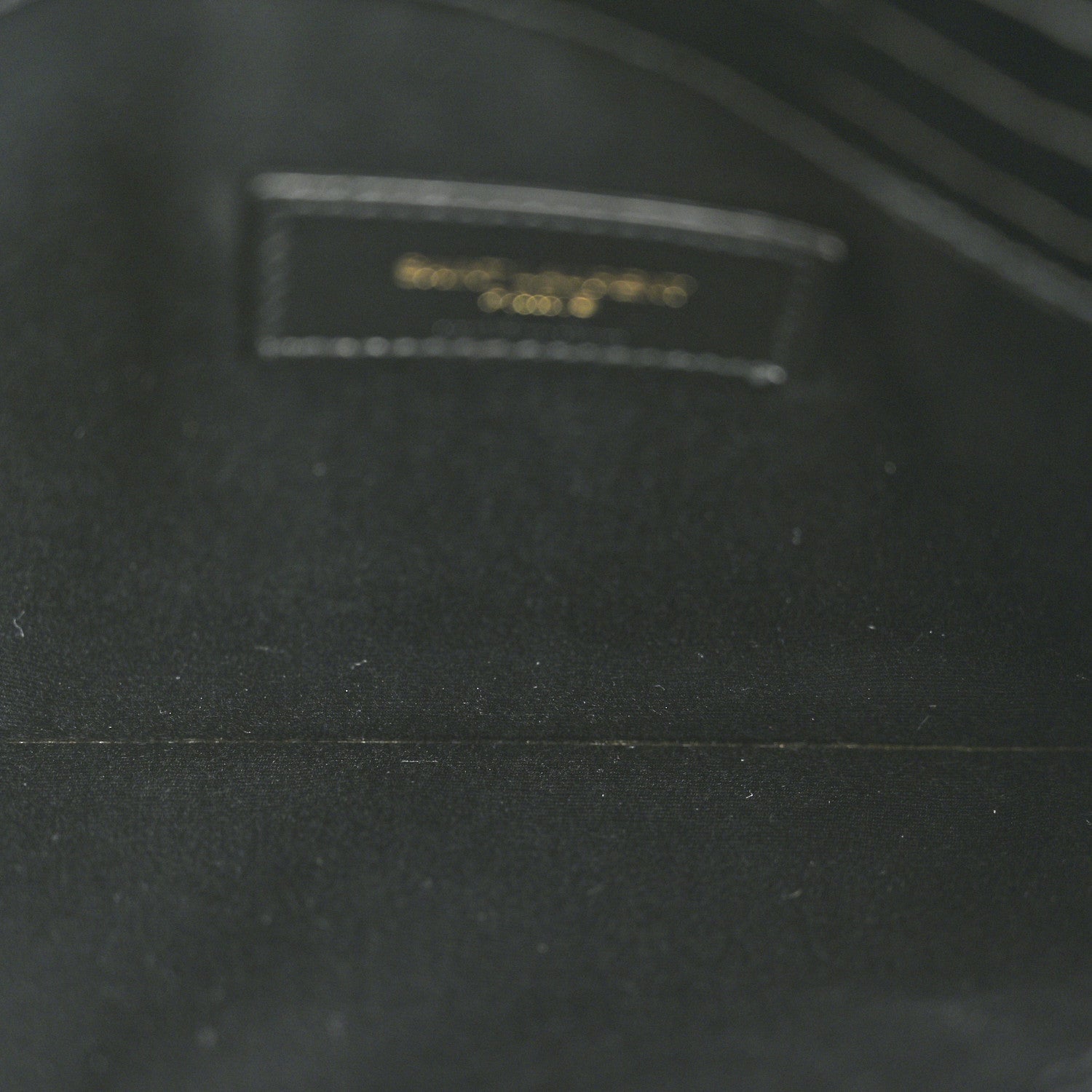 Saint Laurent Calfskin Crocodile Embossed Uptown Monogram Clutch Black 5 of 7