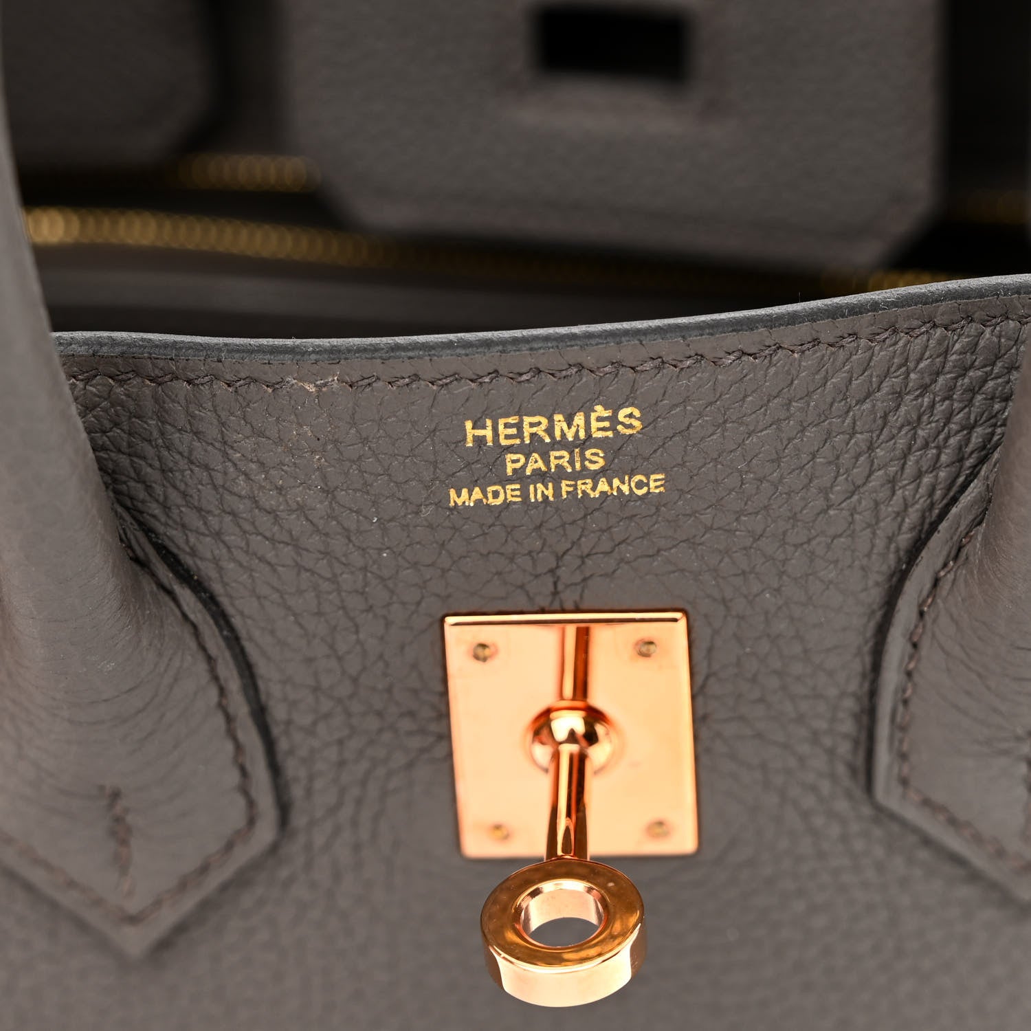 Hermes Togo Birkin 25 Etain 6 of 11