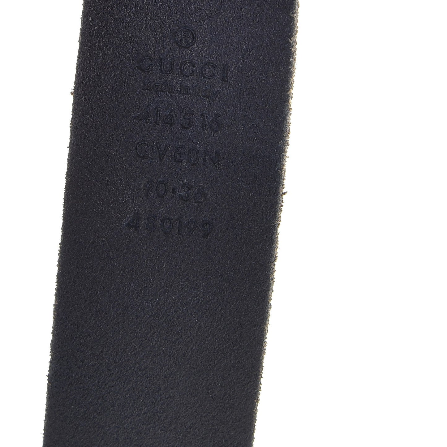 Cuoio Toscano Nickel Double G 30mm Belt 90 36 Blue