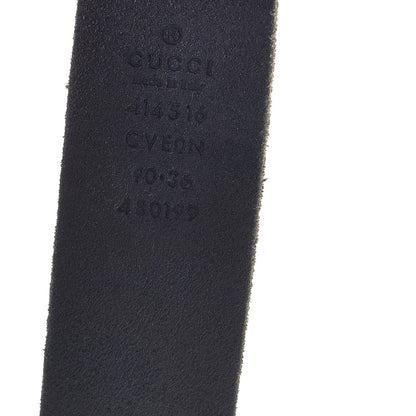 Gucci Cuoio Toscano Nickel Double G 30mm Belt 90 36 Blue 5 of 10