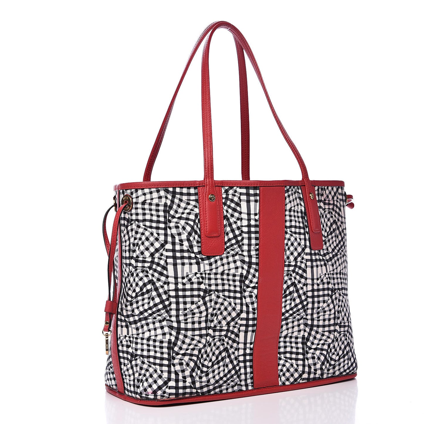 Visetos Medium Liz Reversible Shopper Tote Ruby Red