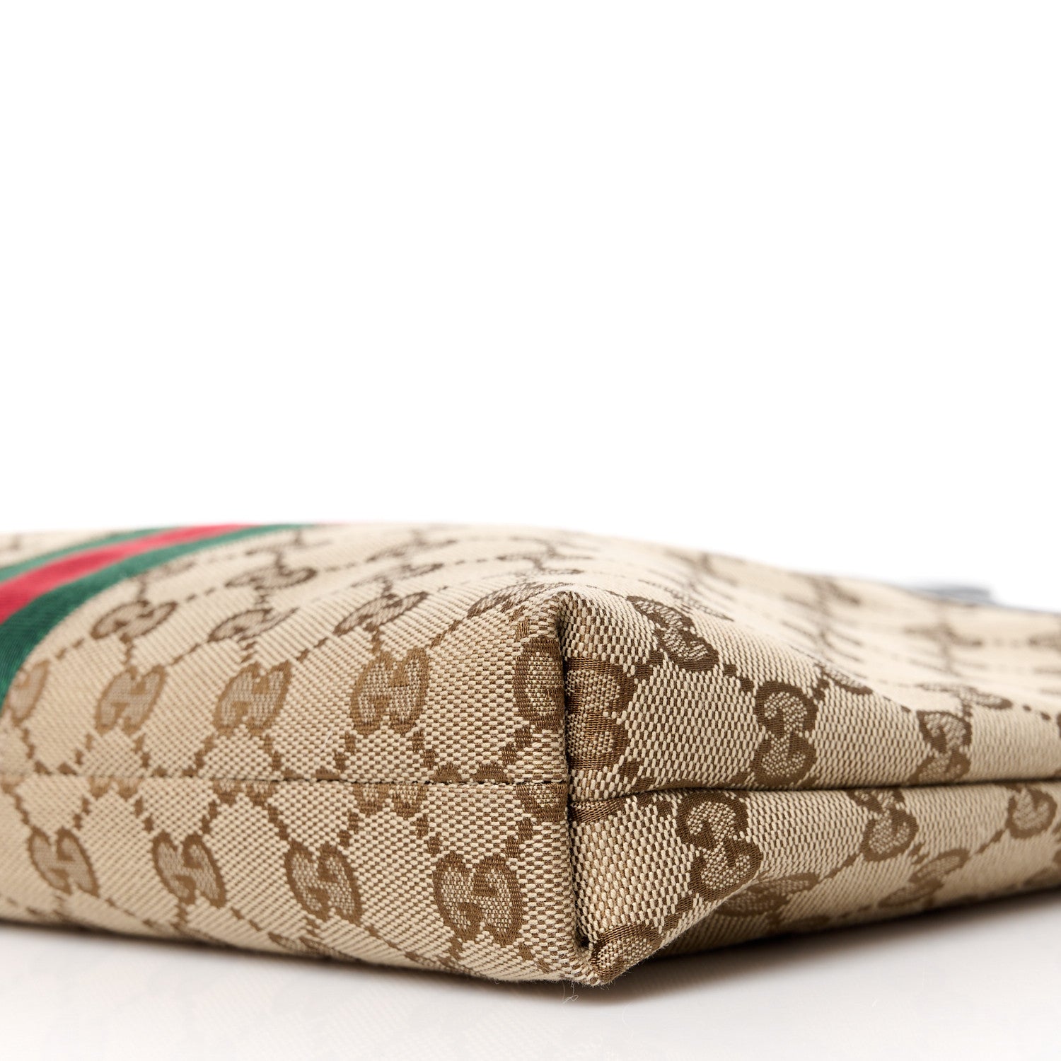 Gucci GG Monogram Web Flat Messenger Bag Black 11 of 11
