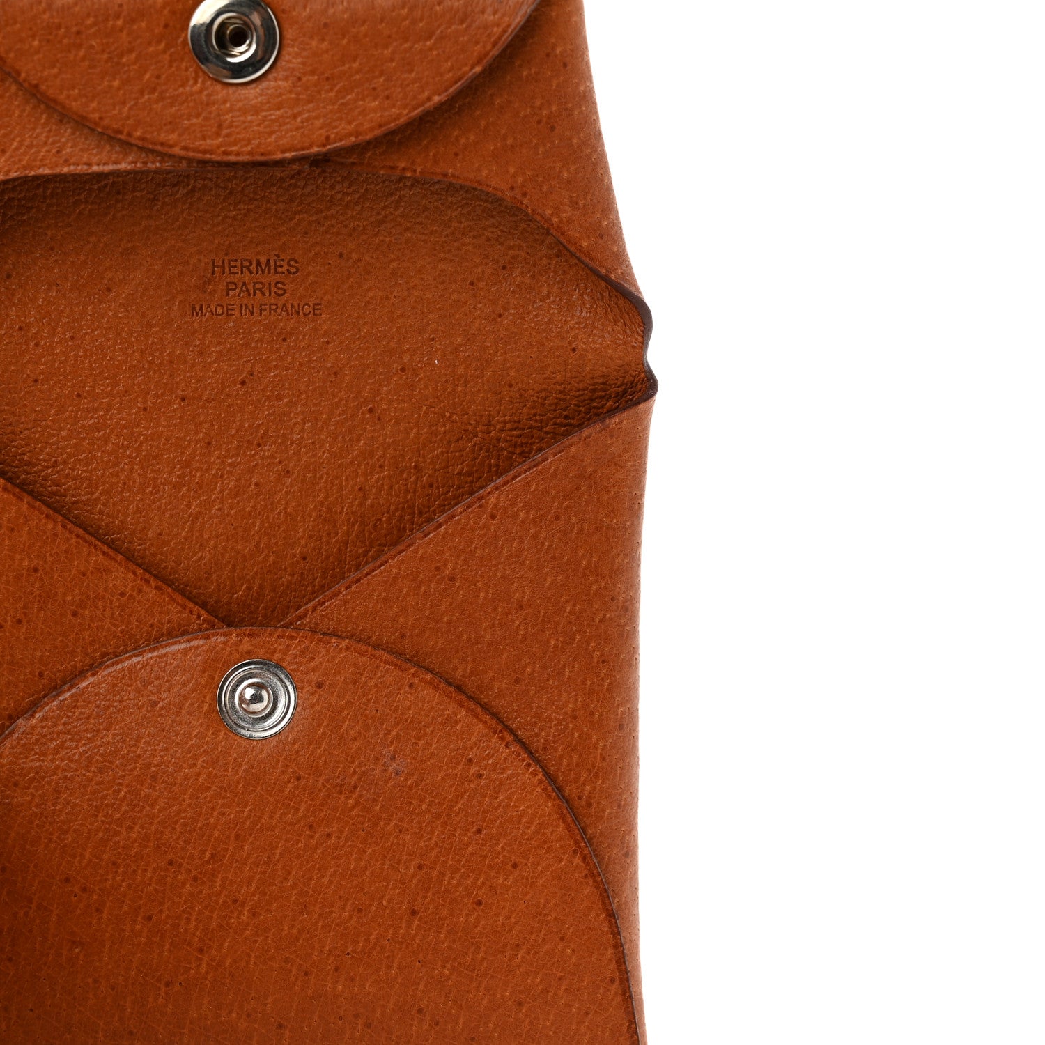 Hermes Peau Porc Bastia Coin Purse Toffee 6 of 6