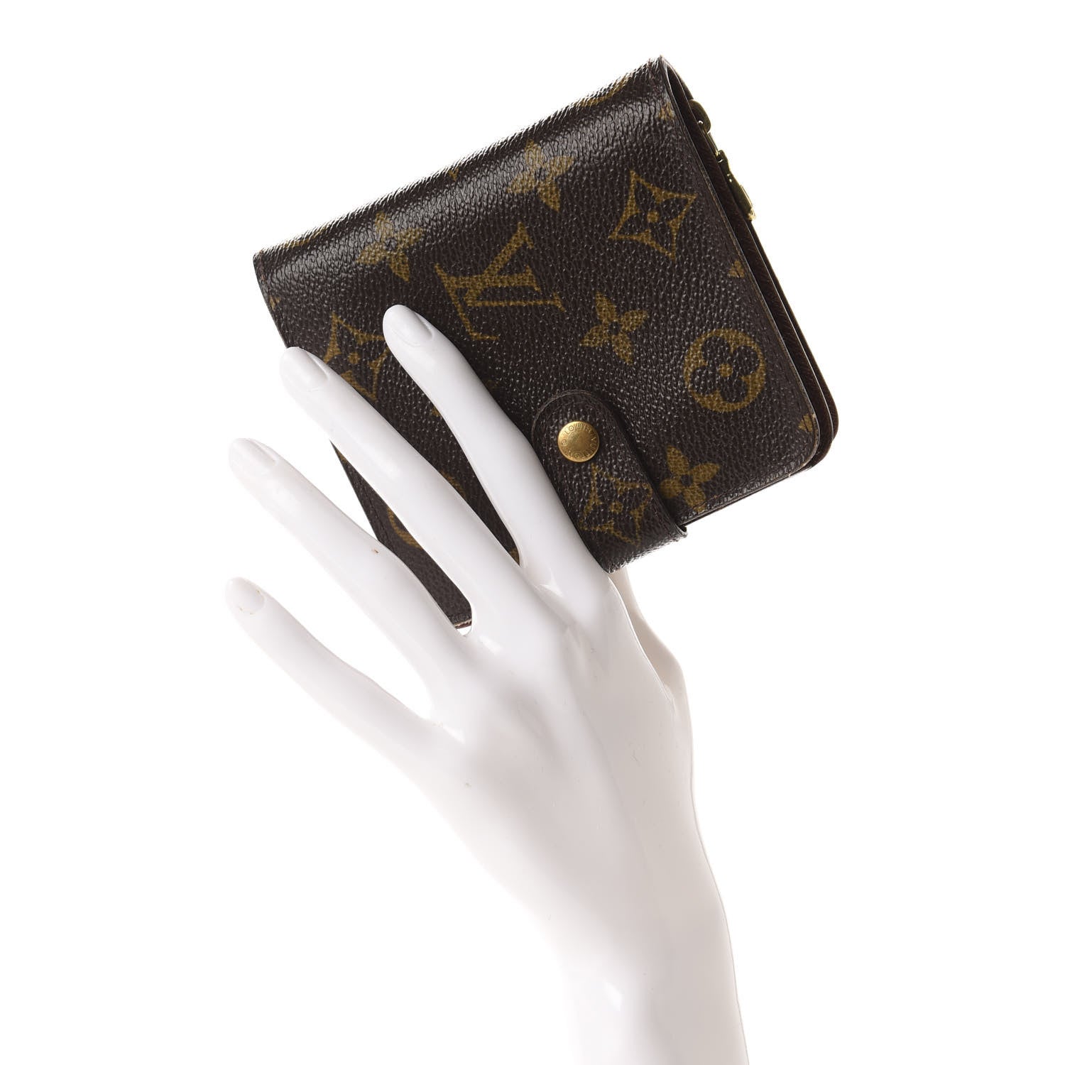 Louis Vuitton Monogram Compact Zippe Zipped Wallet 2 of 11