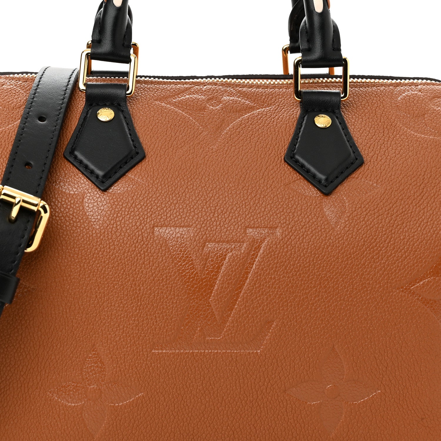 Louis Vuitton Empreinte Monogram Giant Wild At Heart Speedy Bandouliere 25 Caramel 8 of 10
