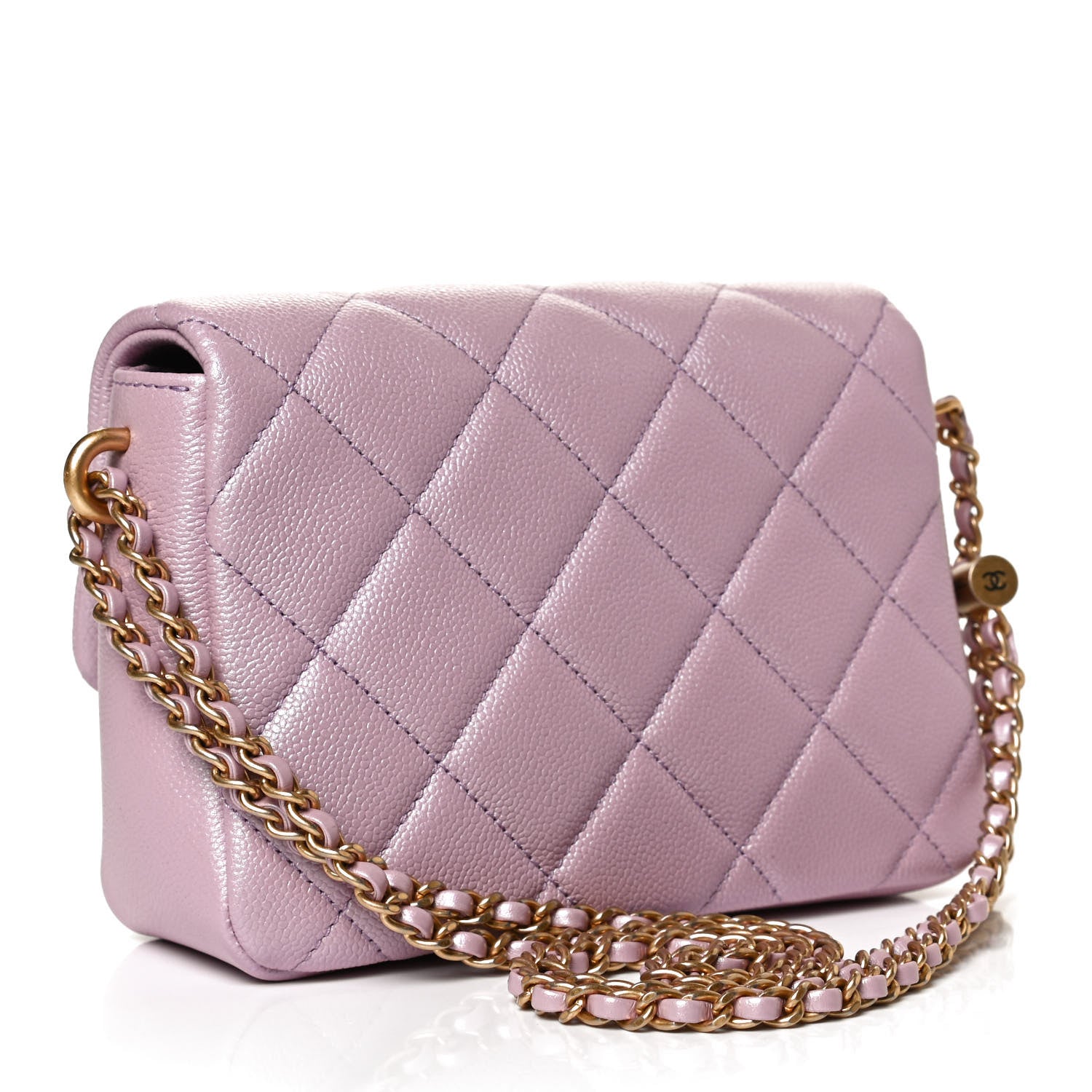 Chanel Iridescent Caviar Quilted Mini My Perfect Flap Pink 3 of 11