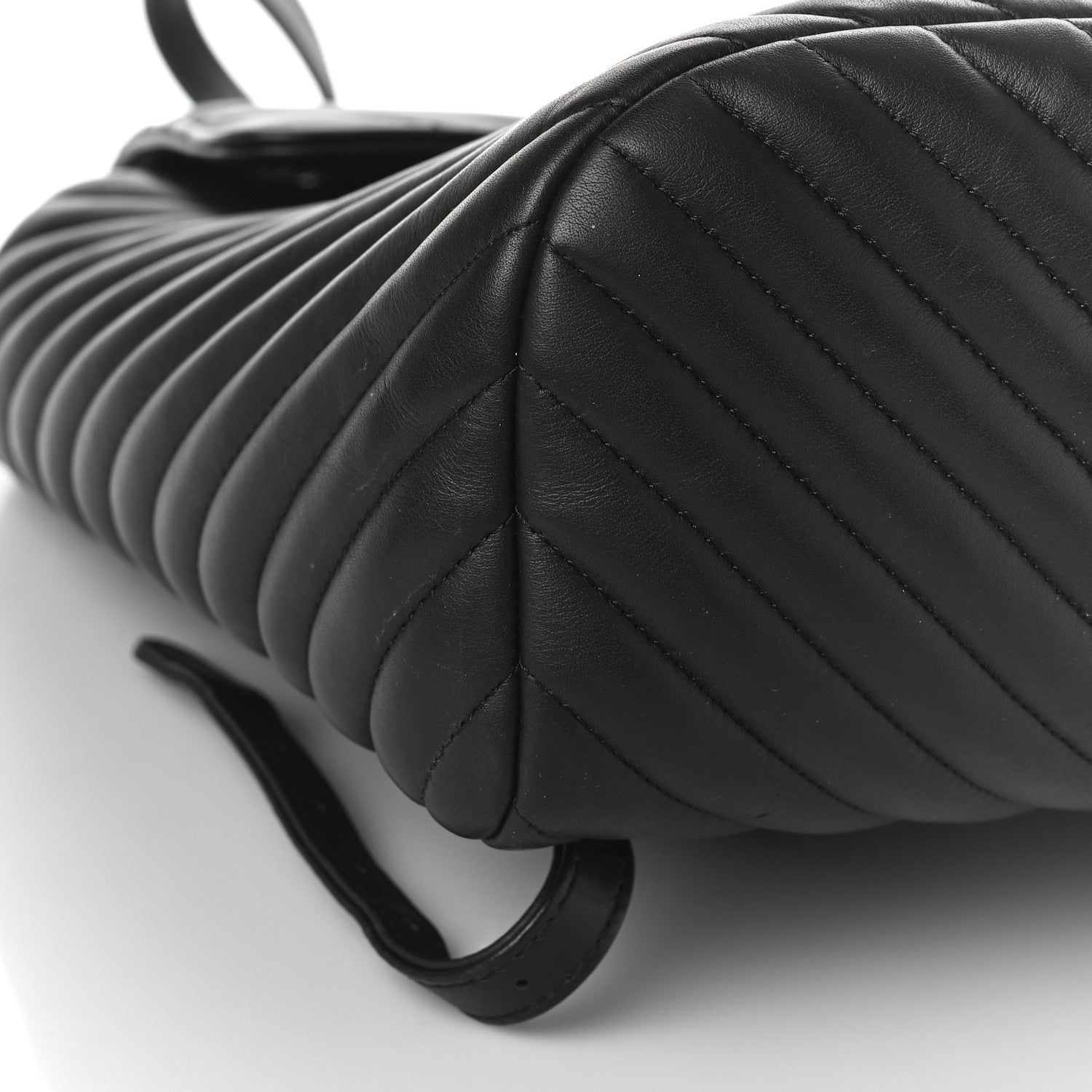 Chanel Calfskin Chevron Quilted Large Urban Spirit Backpack Black 7 of 9