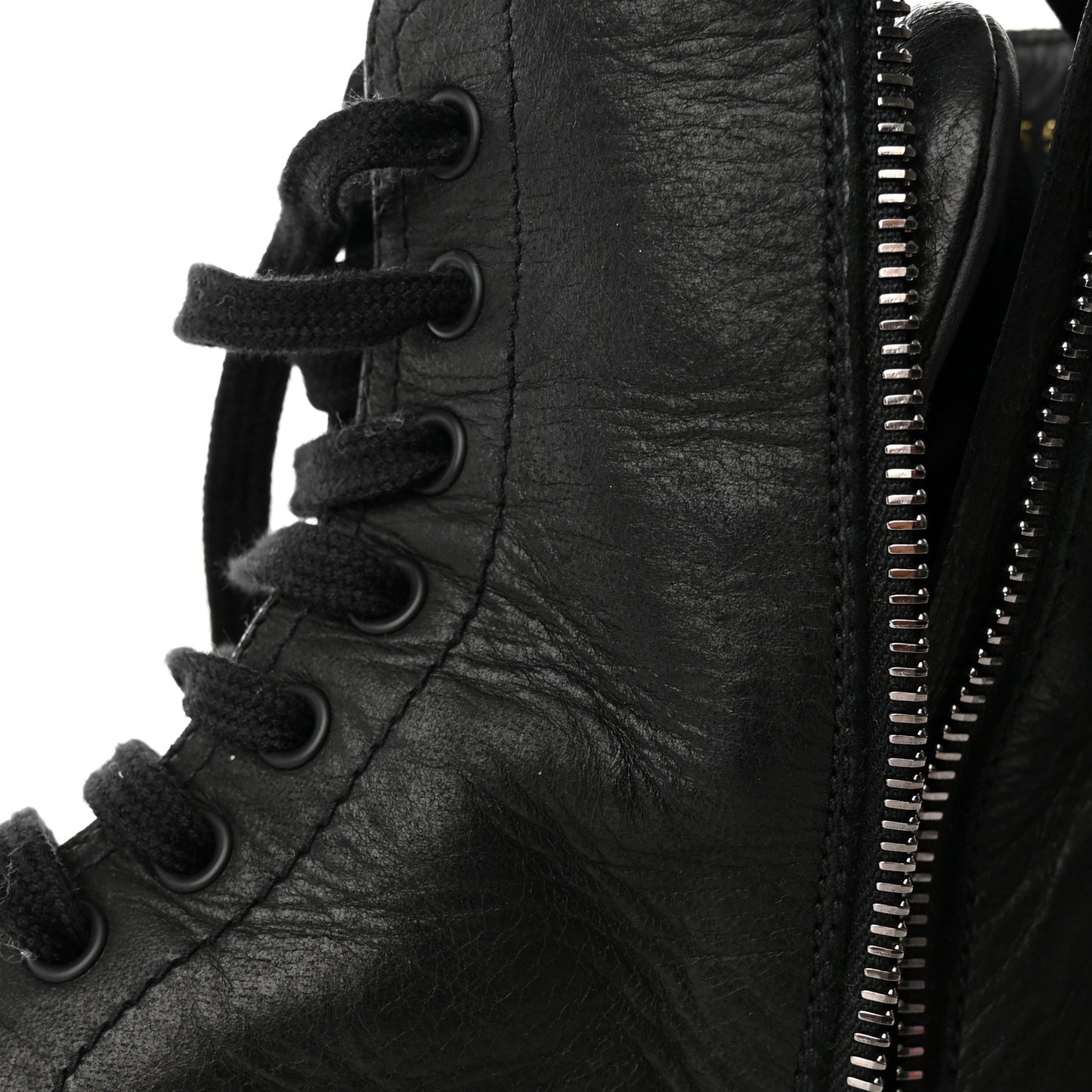 Cervo Shine Captoe 30mm Combat Boots 39.5 Black