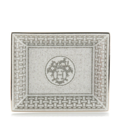 Hermes Porcelain Mosaique Au 24 Platine Change Tray 1 of 5