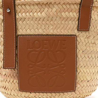 Loewe Raffia Small Basket Tote Bag Natural Tan 6 of 8