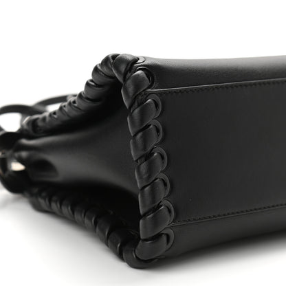 Fendi Nappa Lace Up Mini Peekaboo Iconic Satchel Black 8 of 11