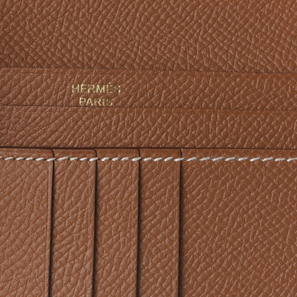 Hermes Epsom Bearn Compact Wallet Gold 6 of 8