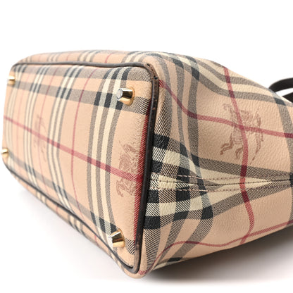 Burberry Haymarket Check Medium Regent Tote Chocolate 10 of 12
