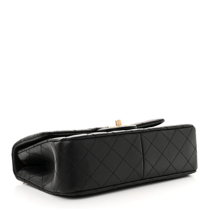 Chanel Lambskin Quilted Small Sweet Camellia Flap Black 4 of 11