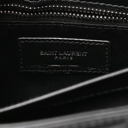 Saint Laurent Calfskin Y Quilted Monogram Toy Loulou Crossbody Bag Black 6 of 10