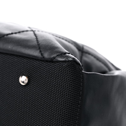 Chanel Coated Canvas Paris Biarritz Hobo Black 9 of 14