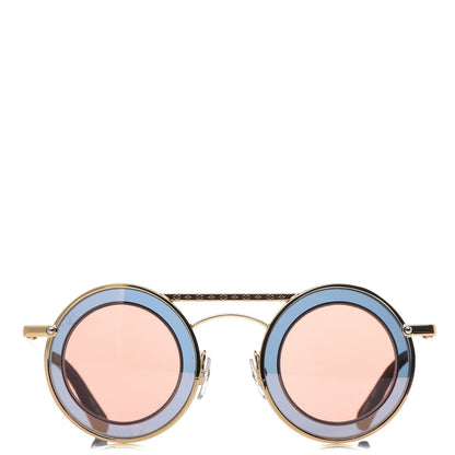 Louis Vuitton Round Metropolis Sunglasses Z0908U Brown Gold 2 of 11