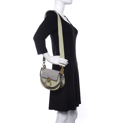 Chloe Goatskin Shiny Calfskin Small Tess Bag Stormy Grey 2 of 12