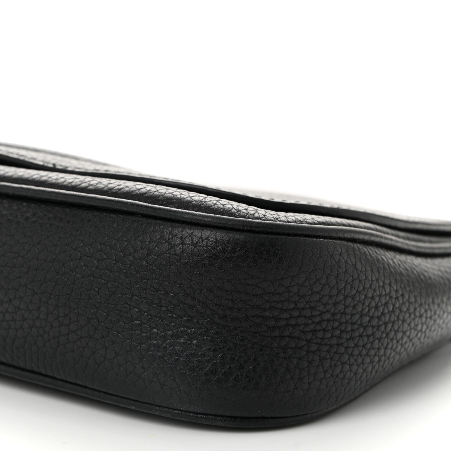 Gucci Pebbled Calfskin Medium Soho Flap Crossbody Black 10 of 11