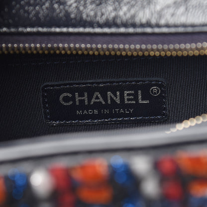 Chanel Tweed Calfskin Small Gabrielle Hobo Navy 8 of 14