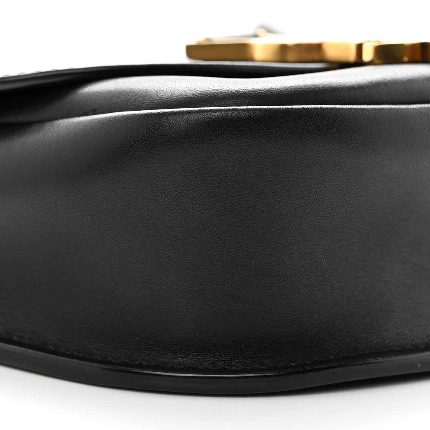 Saint Laurent Smooth Calfskin Classic Monogram Small Kaia Satchel Black 10 of 11