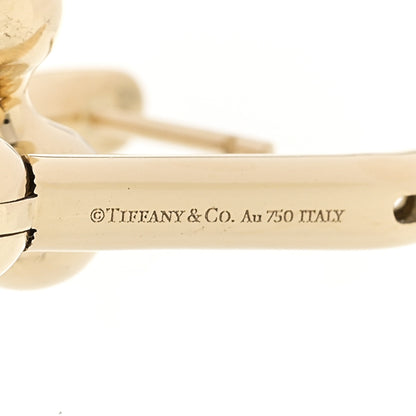 Tiffany 18K Yellow Gold HardWear Graduated Link Earrings 4 of 5
