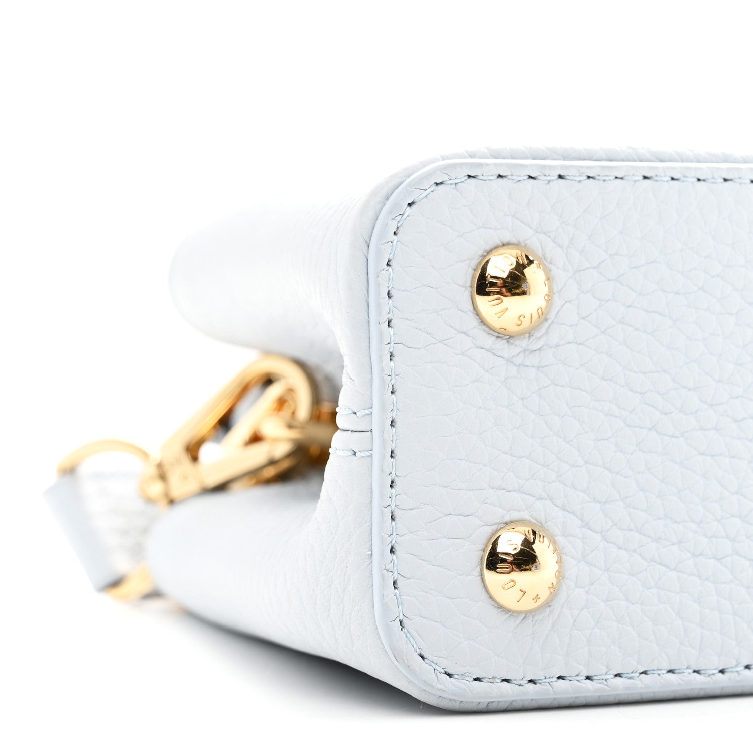 Louis Vuitton LV X TM Taurillon Capucines East West Mini Olympe Blue 8 of 9