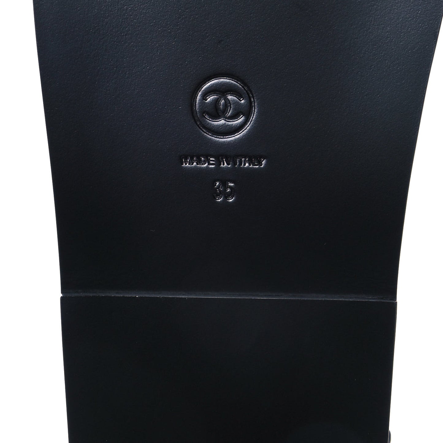 Grained Calfskin Velcro Dad Sandals 35 Black