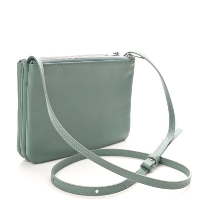 Celine Lambskin Small Trio Crossbody Bag Celadon 2 of 10