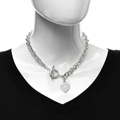 Tiffany Sterling Silver Heart Tag Toggle Necklace 2 of 4