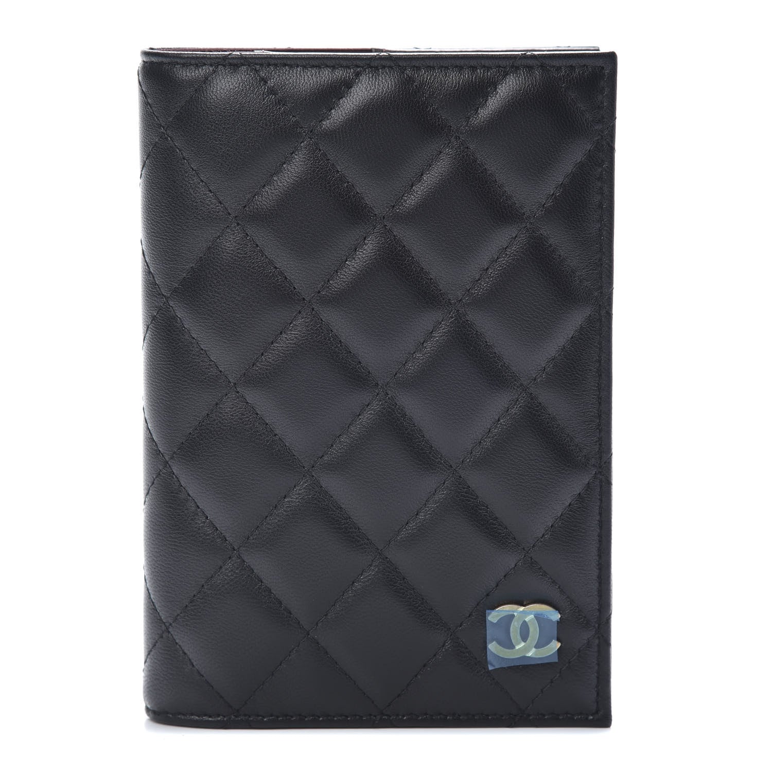 Chanel Lambskin Quilted Passport Holder Black 1 of 8