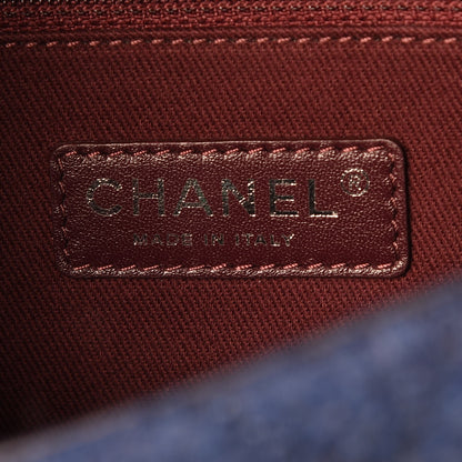 Chanel Wool Quilted Medium Edelweiss Single Flap Blue 6 of 7