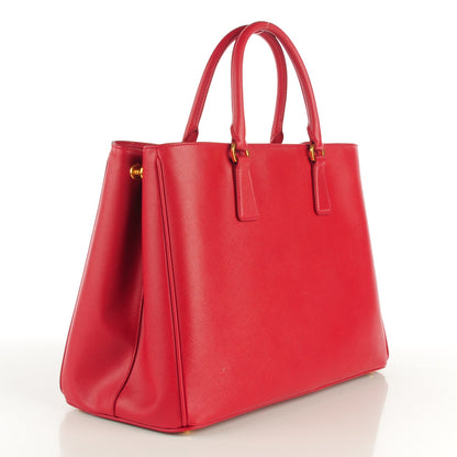Prada Saffiano Lux Large Tote Fuoco 4 of 10