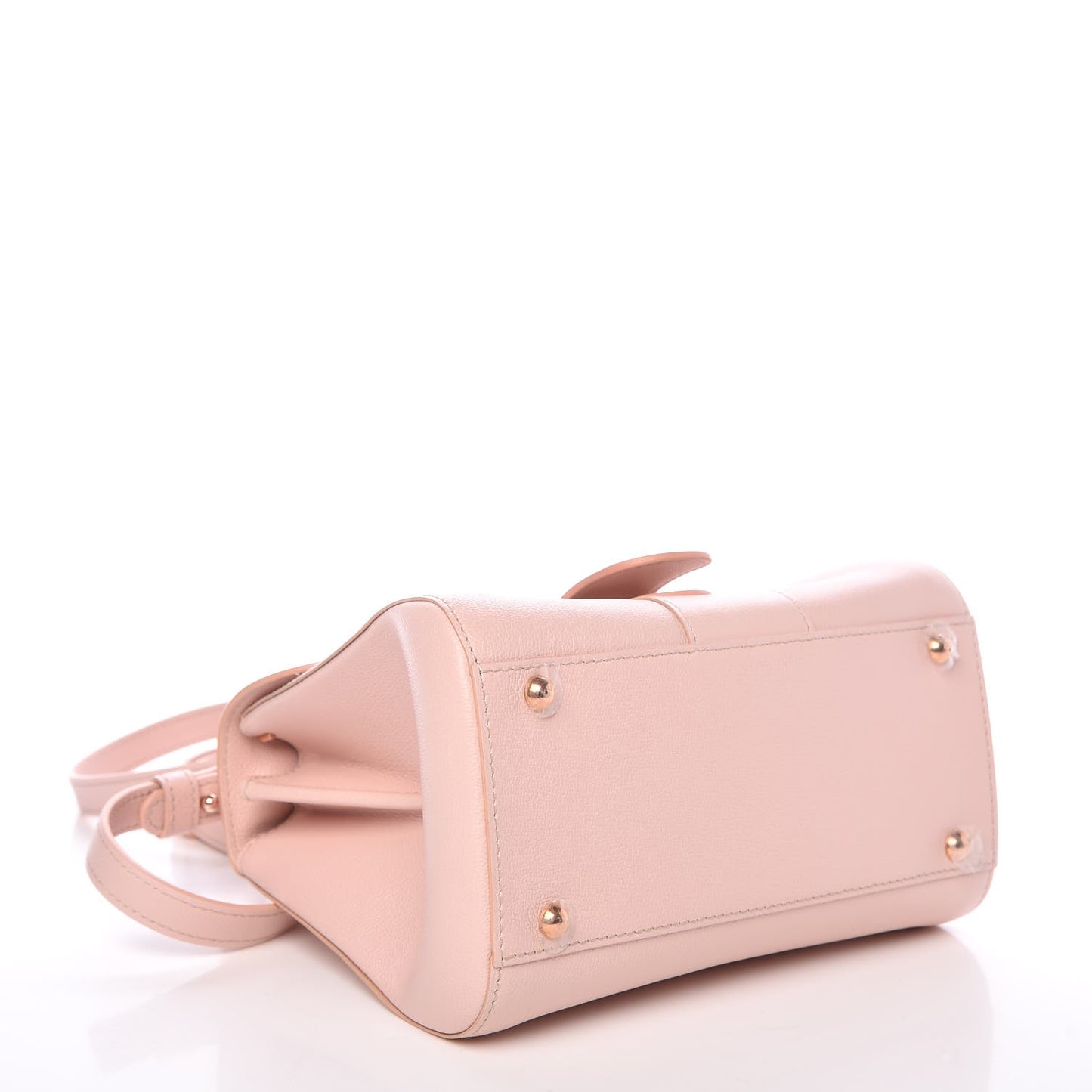 Grained Calfskin Mini Brillant Satchel Light Pink