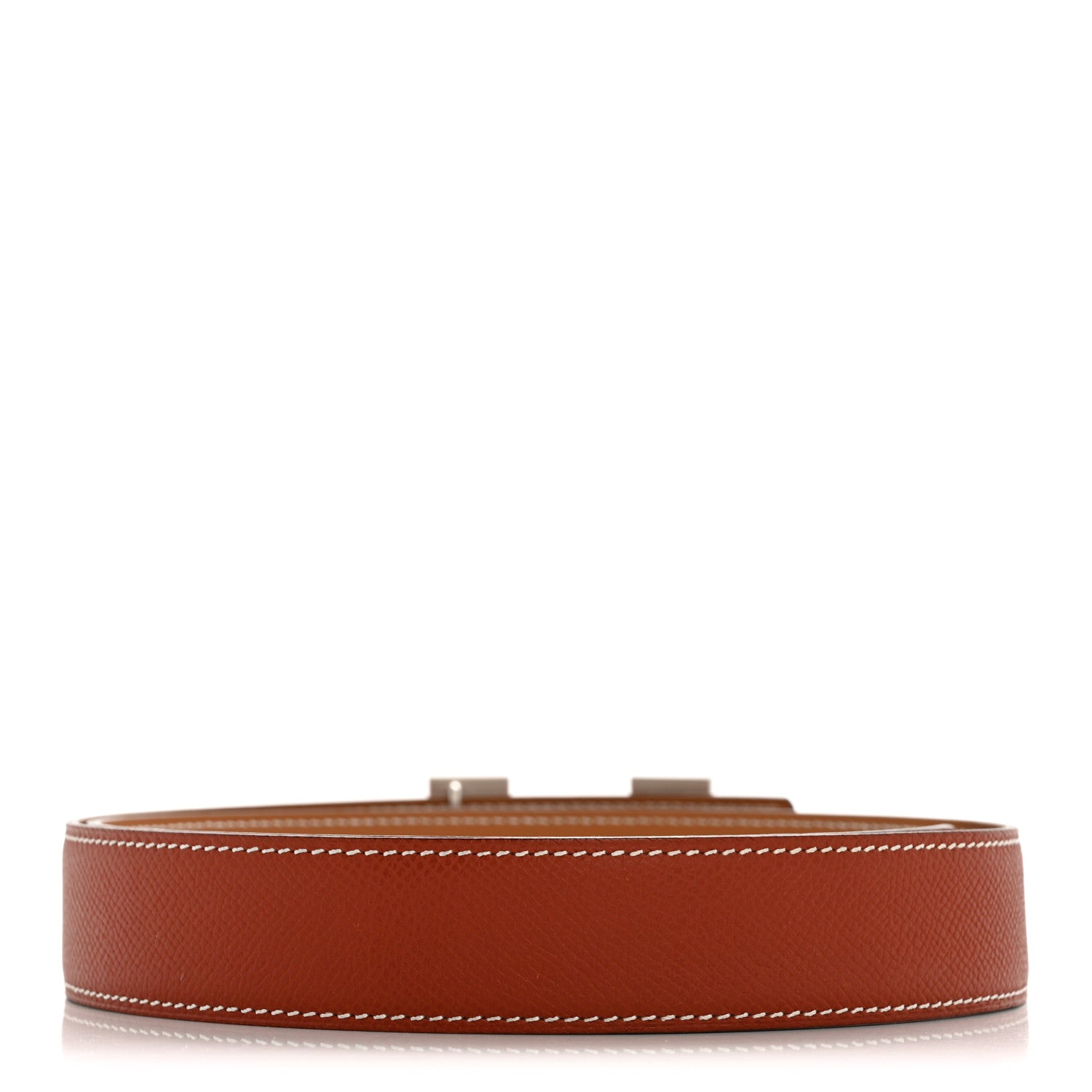 Hermes Epsom Tadelakt 32mm H Belt 85 Brique Gold 1872354