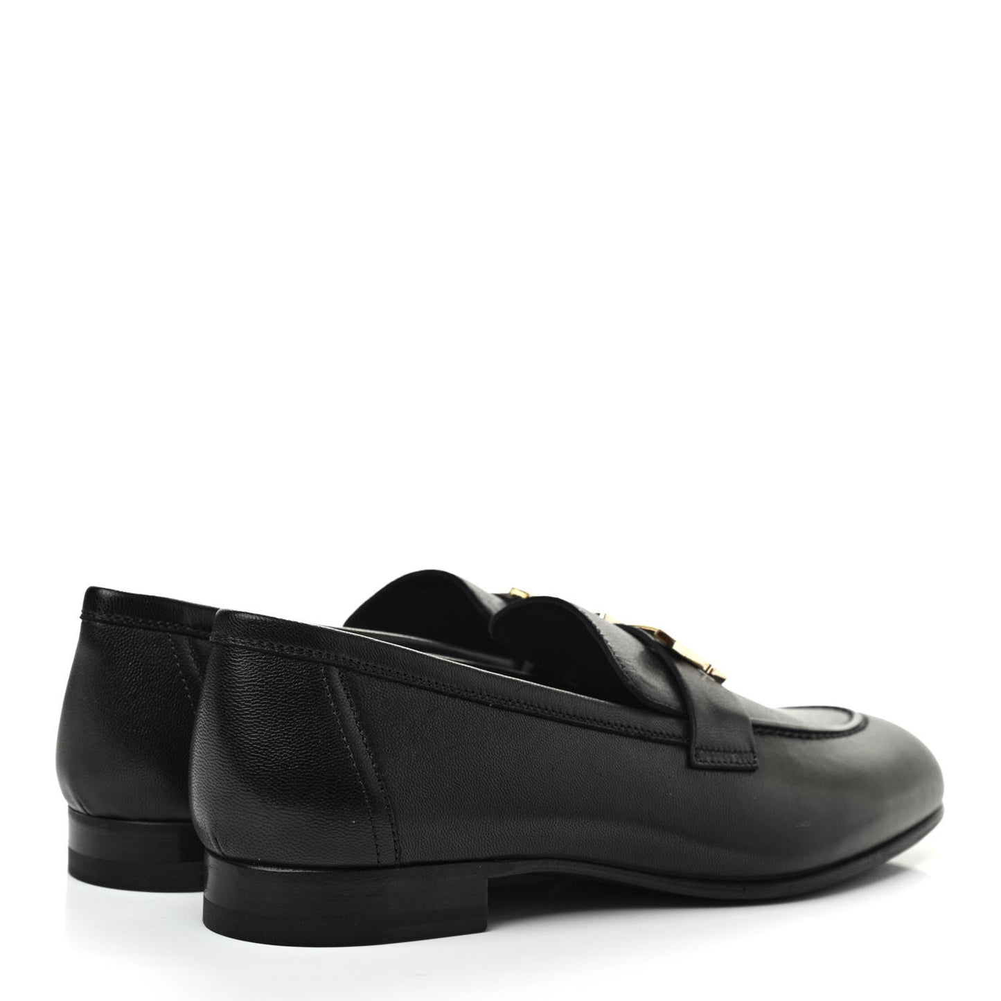 Goatskin Womens Paris Loafers 37 Black