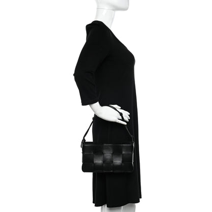 Bottega Veneta Calfskin Maxi Intrecciato Cassette Pouch On Strap Black 2 of 10