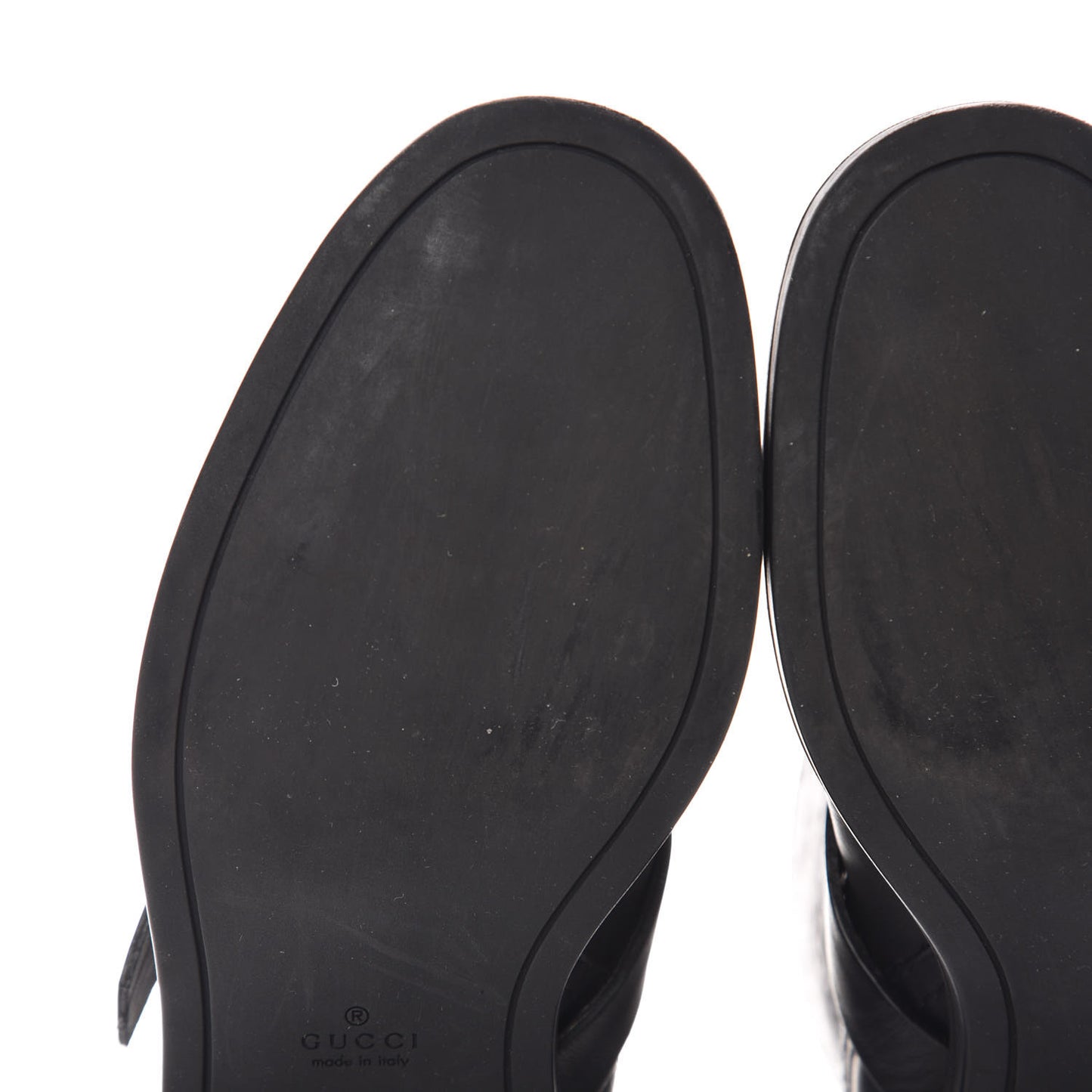 Guccissima Short Zip Boots 37 Black