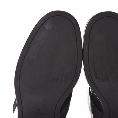 Gucci Guccissima Short Zip Boots 37 Black 10 of 11
