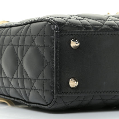 Christian Dior Lambskin Cannage Small My ABCDior Lady Dior Black 5 of 13