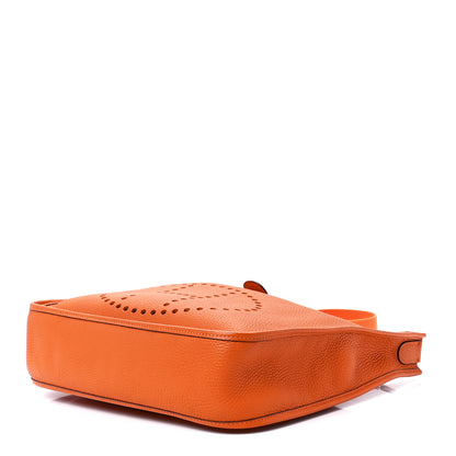 Hermes Taurillon Clemence Evelyne PM Orange 8 of 10