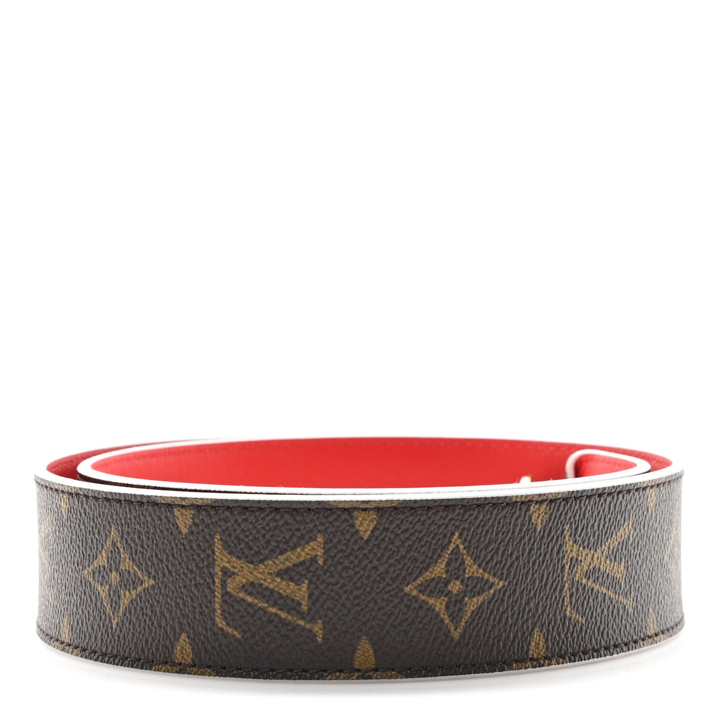 Monogram Bandouliere Shoulder Strap Red