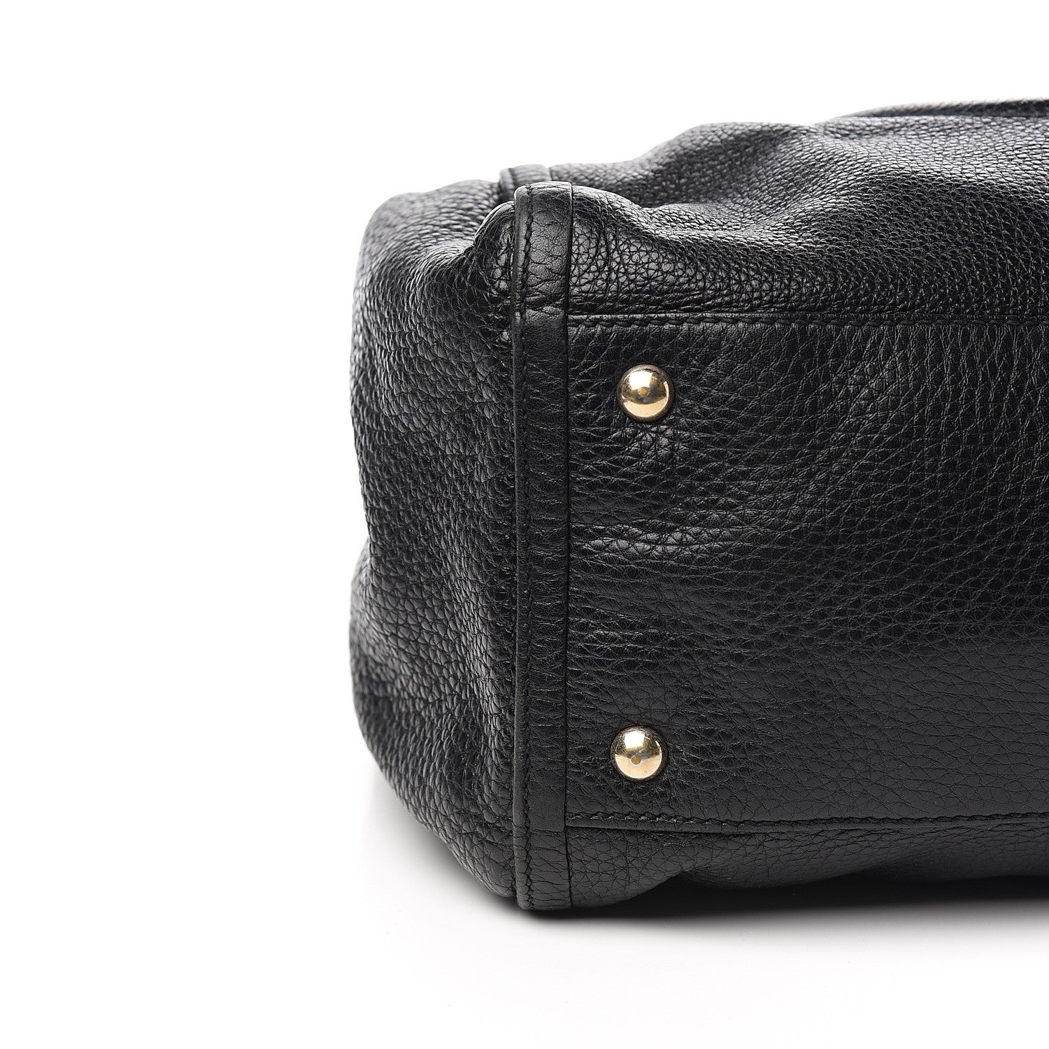 Gucci Pebbled Calfskin Medium Soho Shoulder Bag Black 9 of 11