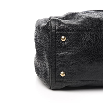 Gucci Pebbled Calfskin Medium Soho Shoulder Bag Black 9 of 11
